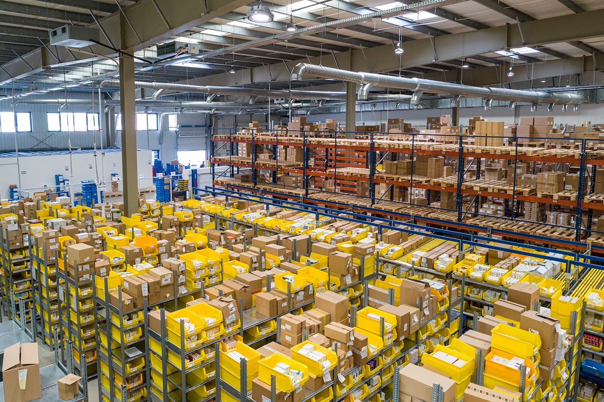Shipping Boxes Warehouse