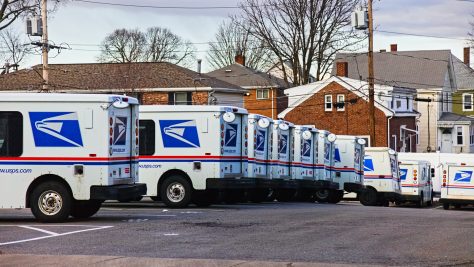 The U.S. Postal Service for transport and international mail